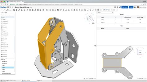 onshape sheet metal dwg